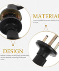 Close-up of Quiet Operation Matte Black Door Lever Handle With Silent Technology and Wave Style Privacy Lock components