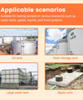 Smart WiFi Radar Level Sensor for Water Tank and Oil Tank, Tank Gauge With Automatic Alarm showcasing installation scenarios.