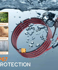 10Ft 12AWG Solar Extension Cable With XT60 Connectors, Includes 10 In 1 MC4 To XT60 Kit, water-resistant design underwater