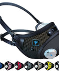 All Day Reusable Air Filtration Mask With Ninety Nine Point Eight Percent Filtration Real Talk Breathability, assorted colors, side view