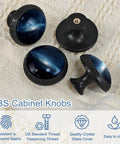 4 Pack Starry Sky Crystal Glass Cabinet Knobs For Kitchen Drawers And Dressers With Stainless Steel Screws Super Sleek Top Notch Furniture Hardware Adding Hella Style To Your Setup With Zero Stress Today, showing four knobs against textured fabric.
