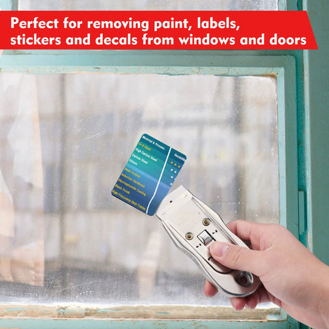 Heavy Duty Single Edge Razor Blades, 100 Pack For Industrial Scraping, used with scraper to remove labels from window