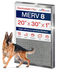 20x30x1 Go To Electrostatic Air Filter MERV 8 Washable And Reusable Furnace HVAC Filter with dog, energy saving