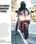 50 Pack White Disposable Nonwoven Space Hood Caps For Snagging Hair Tight And Keeping Kitchens Spotless Straight Up Durable Gear on a motorcycle.