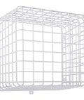 Tough As Nails Steel Wire Security Cube Cage Shielding Sensors And Alarms Against Robbers And Daily Abuse Featuring Vandal Resistant Build With Zero Drama Setup Hardware Kit Included Set Of Two, white 14x12 inch steel mesh cage.