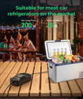 Portable 180W Car AC To DC Converter With 12V Cigarette Lighter Output And 11V To 14V Emulation For Car Gadgets, powers mini fridge