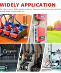 450Pcs Ferrule Connectors Kit With Tinned Copper Bootlace Ferrules For RV Automotive Audio And Solar Wiring, Heavy Gauge 16 To 8 AWG Assorted Terminals In Handy Storage Case, Pro Grade Wire Ferrules Set. Ferrules on wiring blocks, solar inverter, and control panels