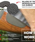 Cheek Protector Recoil Pad For Shotgun Or Rifle, self adhesive microcell urethane pad on wooden stock, no more cheek slap