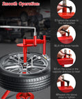 Manual Tire Changer With Gear Transmission For 16 To 21 Inch Tires Heavy Duty Hand Crank Tool step-by-step operation guide