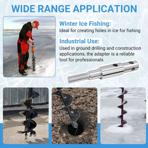 Two Stage Auger Drill Adapter For One Half Inch Chuck Fits Three Quarter Inch And Seven Eighths Inch Auger Shafts in various uses