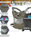 Lightweight Fly Fishing Chest Pack Waterproof Tackle Bag With Multiple Compartments For Wade Fishing shown with features