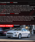 Image showing vehicle compatibility chart for Ford Fusion 2013-2019 and Lincoln MKZ 2013-2019 with a Ford Fusion car image.