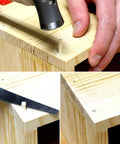 Installing tapered wooden nails for woodworking and craft projects, 9/64 Inch (3.5mm), natural Japanese white birch dowels.