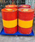 Heavy-Duty Drum Spill Pallet With Drain And Detachable Steel Deck For Oil Drums in warehouse setting