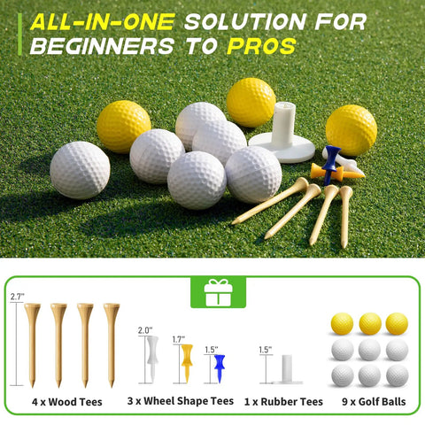 Ultra Thick 36mm Golf Mat 5x4ft Heavy Duty Hitting Mat For Indoor Outdoor Practice Elite Artificial Turf set with golf balls and tees