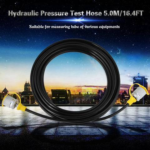64 MPa Hydraulic Pressure Test Hose M16 Female To Female High Pressure Oil Alkali-Resistant For Hydraulic Systems 5.0m 16.4ft