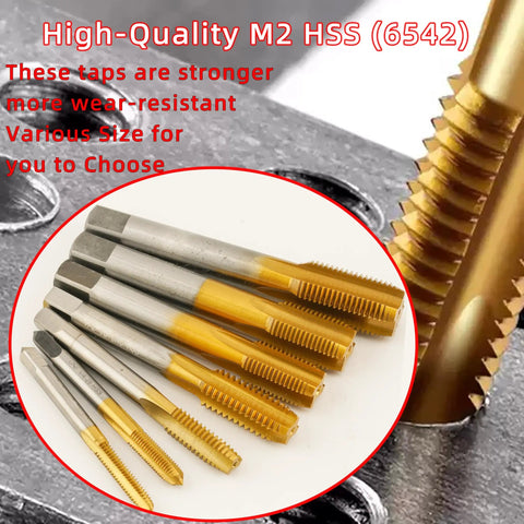 5/8-18 UNF Thread Milling Tap Right Hand Ti Coated M2 HSS, various sizes, for precision threading and metalworking