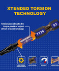 Five Piece T20 Security Torx Bits Rock Solid S2 Steel Impact Driver with XTENDED TORSION TECHNOLOGY for high torque jobs.