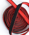 3.3 Yard Synthetic Silk Sageo For DIY Katana Saya And Scabbard Maintenance Dope Black Red Color High Quality Cord for swords