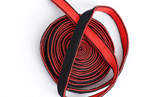 3.3 Yard Synthetic Silk Sageo For DIY Katana Saya And Scabbard Maintenance Dope Black Red Color High Quality Cord for swords