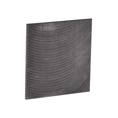 Graphite Plate 50mm x 50mm x 2mm Block For Experimental Electrolysis And Electroplating, side view of high purity conductive graphite