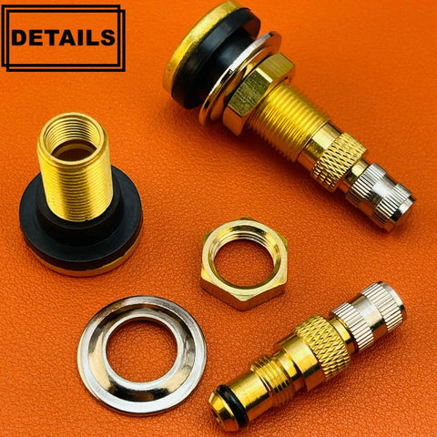 Tubeless Tire Valve Stems For Tractors And Industrial Agricultural Wheels Clamp In Liquid Ballast Valve Stems Pack Of 2 Brass
