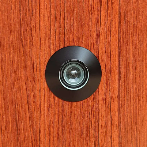 Solid Brass Door Peephole Viewer With 220 Degree Wide Viewing Angle And Heavy Duty Rotating Privacy Cover For Front Door Security