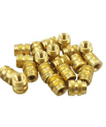 Heavy Duty 6 32 Threaded Heat Set Inserts For 3D Printing Solid Gold Brass Screws in a pack of twenty