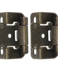 Self Closing Cabinet Hinges Half Inch Overlay Semi Concealed Steel Hinges With Auto Closers For Marine Yacht Cabinets