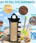 Heavy Duty Sand Bags for Canopy Legs with fill options: sand, soil, pebbles, bottled water, durable 800D Oxford fabric