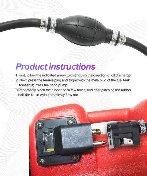 Beefed Up Boat Fuel Line Hose 6 Ft Five Sixteenth Inch With Primer Bulb And Steel Clamps Marine Outboard Fuel Line instructions