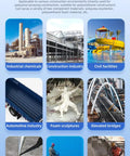 Multiple uses of Heavy Duty Polyurea Spraying Machine And Hydraulic Coating Equipment for waterproofing projects.