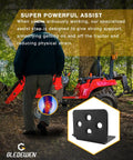 Man approaching tractor equipped with sturdy left side tractor step bolt on mount with front end loader fit coated steel construction.