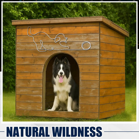 Wooden dog house with Beginner Welding Practice Kit 24 Inch Projects For TIG And MIG Training Build A Playful Dog Decor 201 sheet art