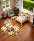 1 Set 1/12 Scale Tiny Dollhouse Door Hinges With 4 Pieces And 16 Screws For Totally Realistic Dollhouse Furniture Doors