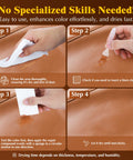 Leather Repair Kit For Car Seats, Furniture And Couches With 3 Step Reinforcement, Vinyl Repair Kit For Tears Holes Scratches Peeling.