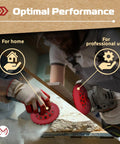 Hands using Diamond Grinding Wheel 7 Inch For Angle Grinder With 24 Segments Turbo Row Cup Wheel For Concrete Cement