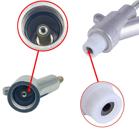 Close-up of Pro Grade Beefy Sand Blaster Gun Kit with boron carbide nozzle and aluminum body, showing nozzle details.