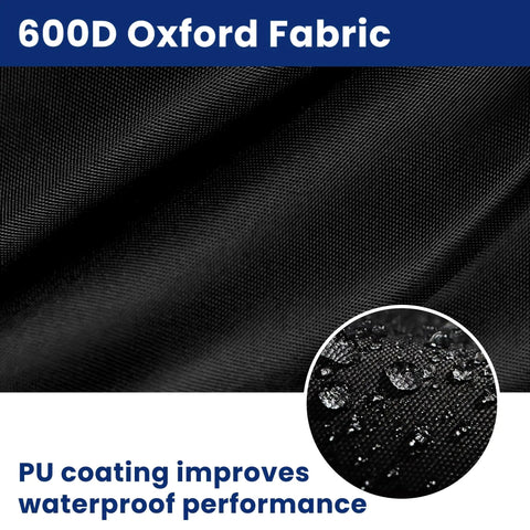 600D Oxford Fabric showing waterproof performance for Tough As Nails Heavy Duty Waterproof Cover Slick Fit Dust Shield.