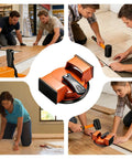 DIY Friendly Flooring Suction Cup Tool for Quick Heavy Duty Floor Fix, Double Suction Plank Grabber for Leveling and Gap Restoration in use