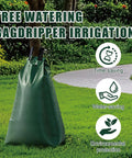 20 Gallon Tree Water Bags With Slow Release Irrigation System For Deep Root Moisture in garden setting