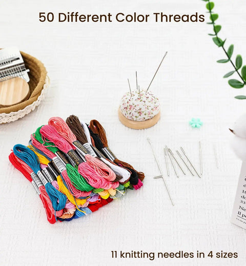 Mini Darning Loom Patch Kit For Jeans And Socks Repair Includes Speedweve Patchmaker Style Darning Loom Mushroom Wood Tool