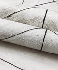 Close-up of roll showing Peel And Stick Wood Wallpaper With Herringbone Pattern DIY Friendly Self Adhesive Removable Grey And White Vintage Wall Covering