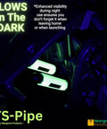 Boat Transom Saver Three Ram Outboard Motor Support Wedge For Mercury And Yamaha Boats glowing in the dark at night