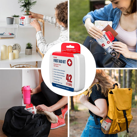 Massive 4000 Piece First Aid Kit With 96 Pack Boxes And 42 Items Each For Home Travel Car Work School Trips And Camping