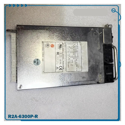 R2A-6300P-R Industrial Power Supply For Automation And Control Systems, Durable Industrial Grade Unit With Reliable Performance, Easy Installation, Quiet Operation, And Consistent Power Delivery. Metal power supply module with side connectors and label