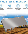 Beefy Heavy Duty Mounting Plate For Farm Tractor Equipment Installation 6mm Thick Q235 Steel Base Plate in field setting