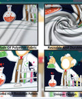 Science Party Banner For Pretend Play Let Kids Channel Their Inner Mad Scientist Backdrop Decor Chemistry Theme For School Classroom Lab Birthday Party Supplies, showing detailed polyester fabric, colorful lab design, and scientist illustration.