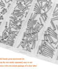 Number 2 To 3/4 Inch Stainless Steel Wood Screws Set 304 Stainless Phillips Pan Head Self Tapping 250 Pieces Assortment Kit