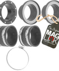 Magnetic Dust Collection Fittings Starter Kit for 4 Inch Hose No Fuss Quick Connect System to Easily Move Dust Collection Hose